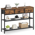 Console Table with 3 Fabric Drawers N57224