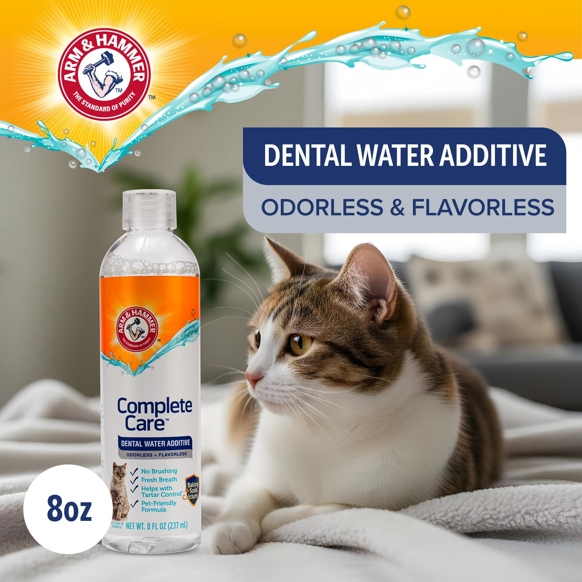 Cat Dental Water Additive 8 Fl Oz 6-Pack G28854