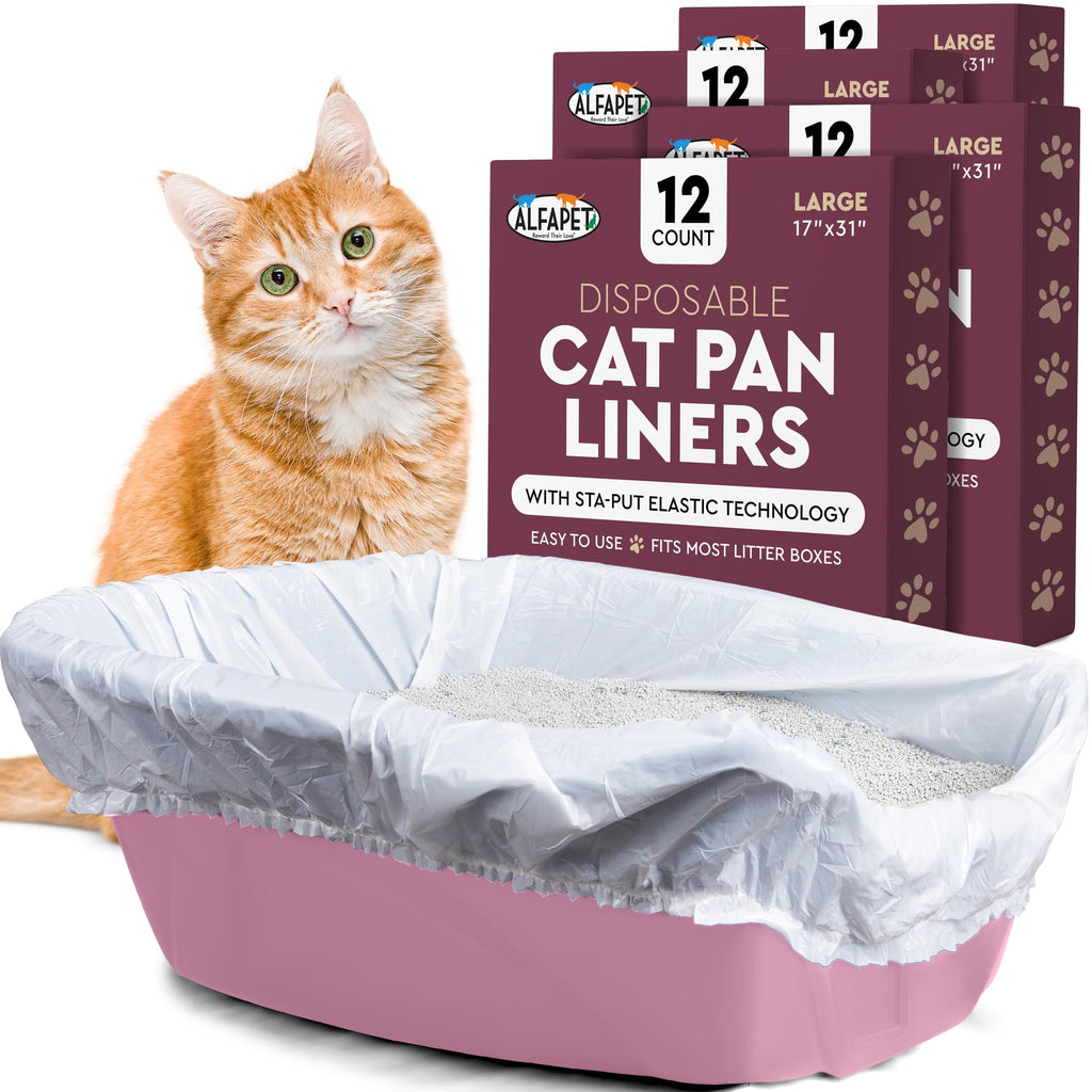 Cat Litter Box Disposable Elastic Liners 48 Count T5803
