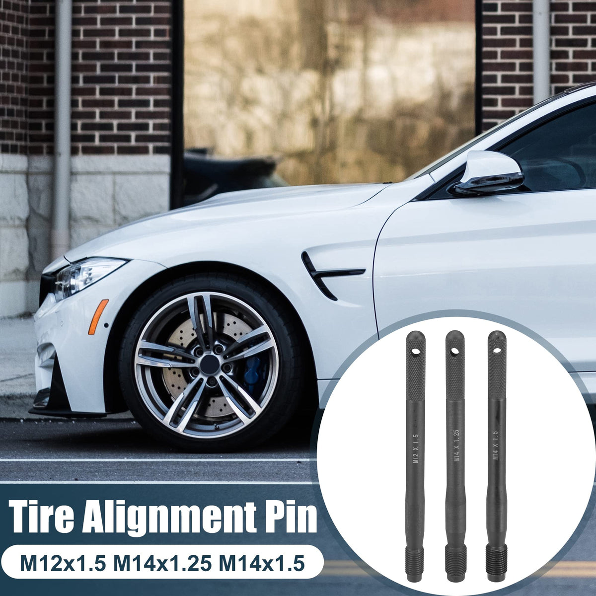 Black M12x1.5 M14x1.5 M14x1.25 Wheel Hangers Alignment Pin C2879