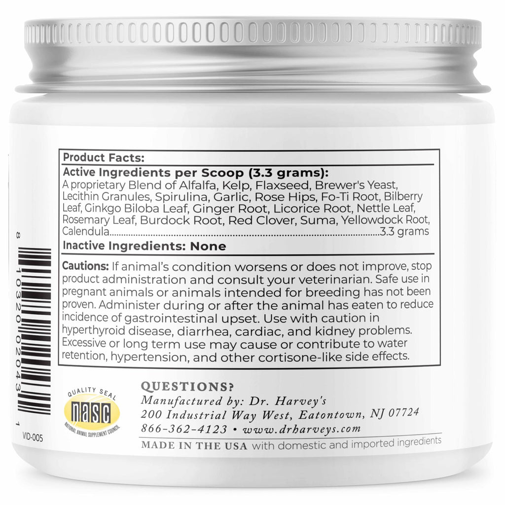 Herbal Supplement for Senior Dogs, 7 Oz U154
