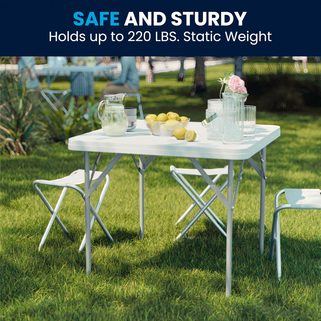 Square Plastic Folding Table T609