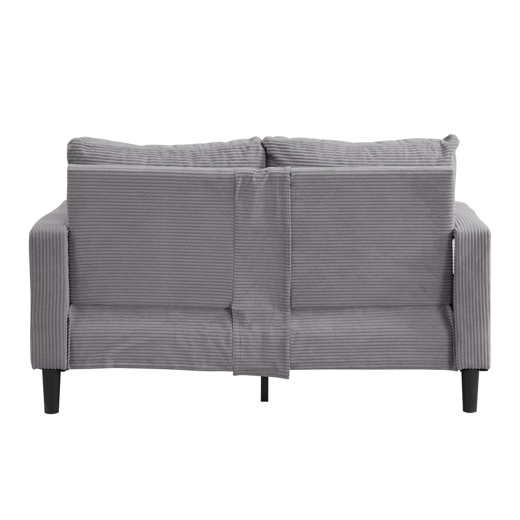Light Gray 2-Seat Upholstered Loveseat Sofa G94106