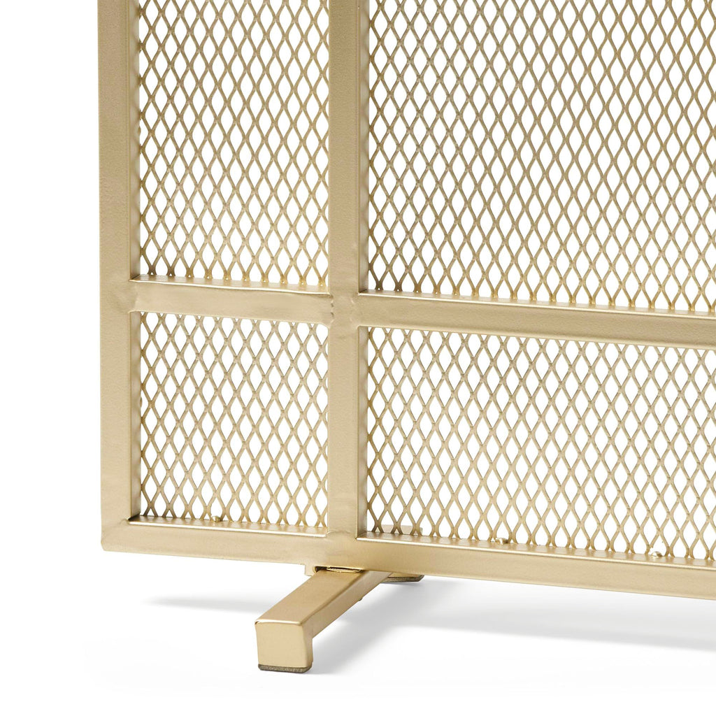 Black Metal Fireplace Screen M6832