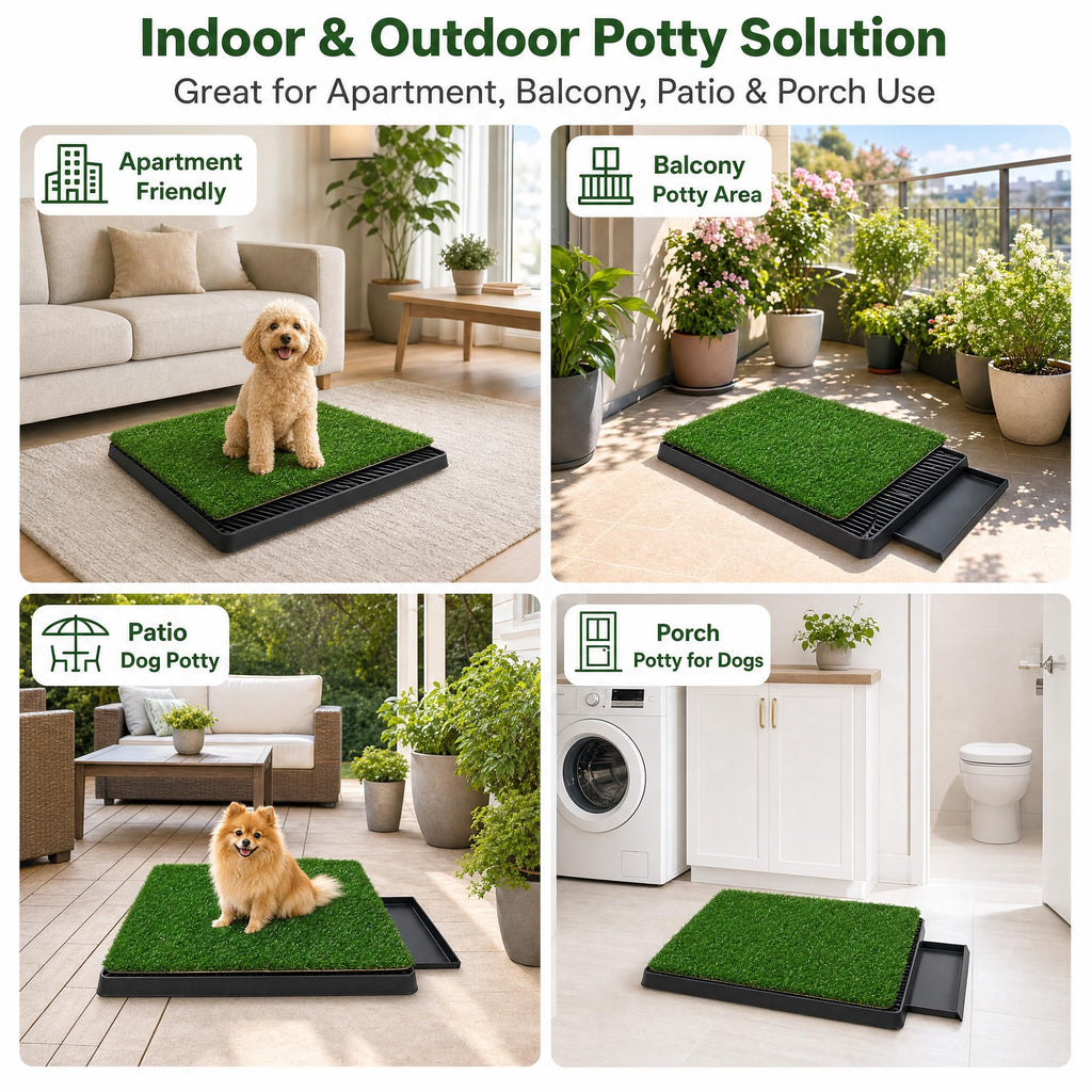 Dog Grass Pad with Tray 30 x 20 in X750758