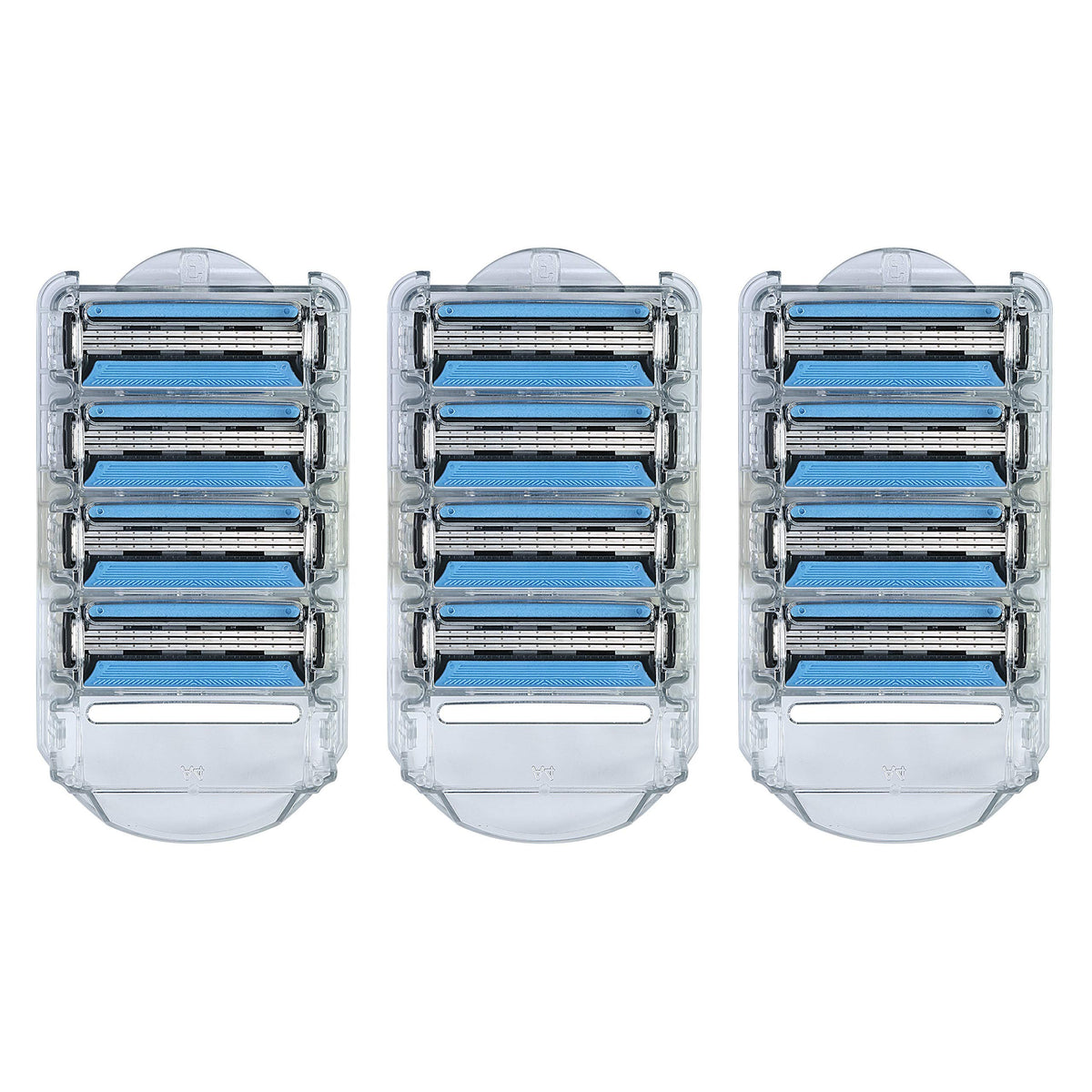3-Blade Razor Refills with Dual Lubrication, 12 Cartridges P8786