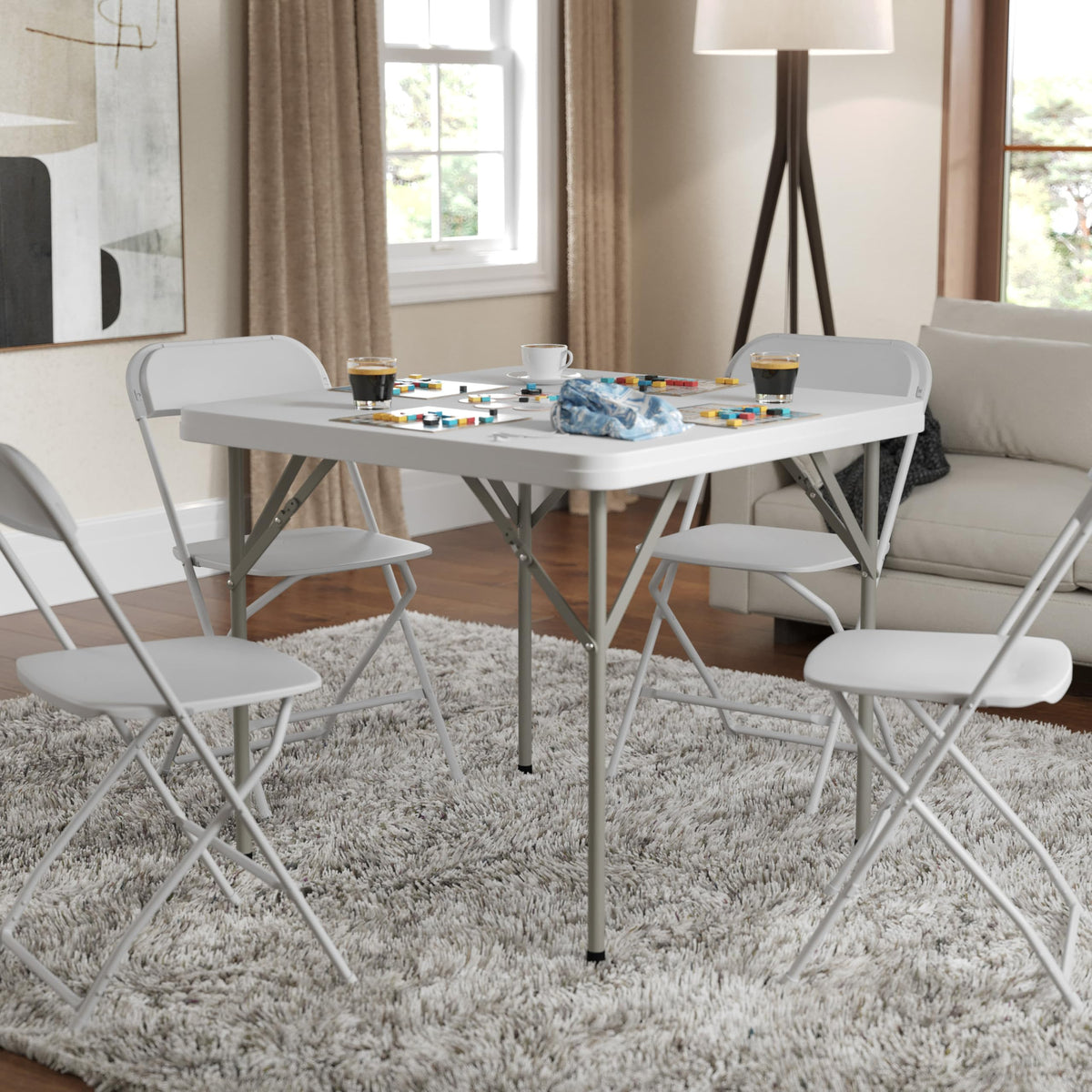Square Plastic Folding Table T609
