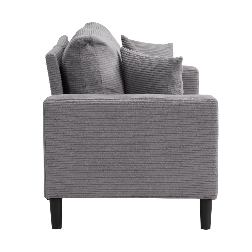 Light Gray 2-Seat Upholstered Loveseat Sofa G94106