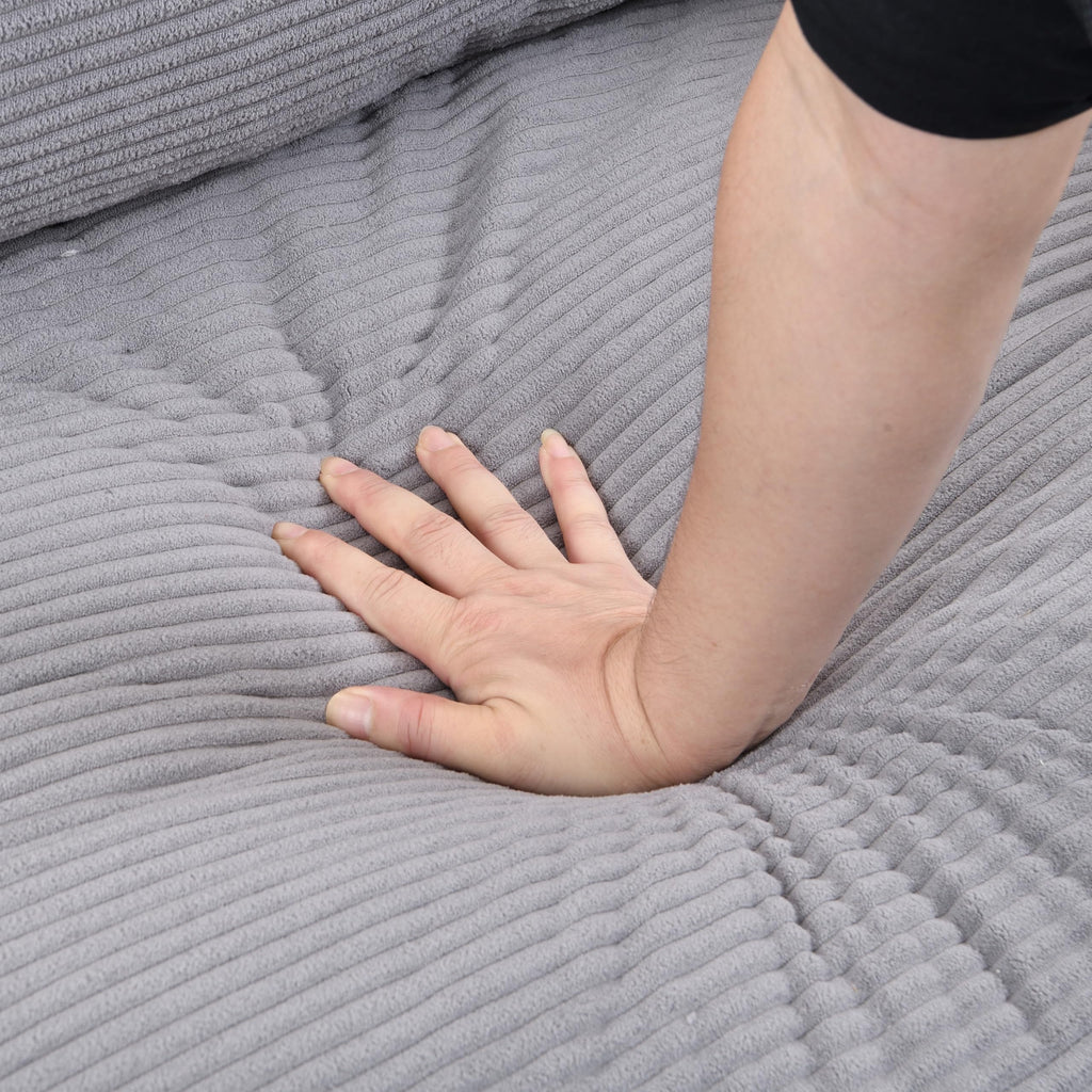 Light Gray 2-Seat Upholstered Loveseat Sofa G94106