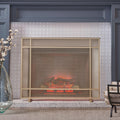 Black Metal Fireplace Screen M6832
