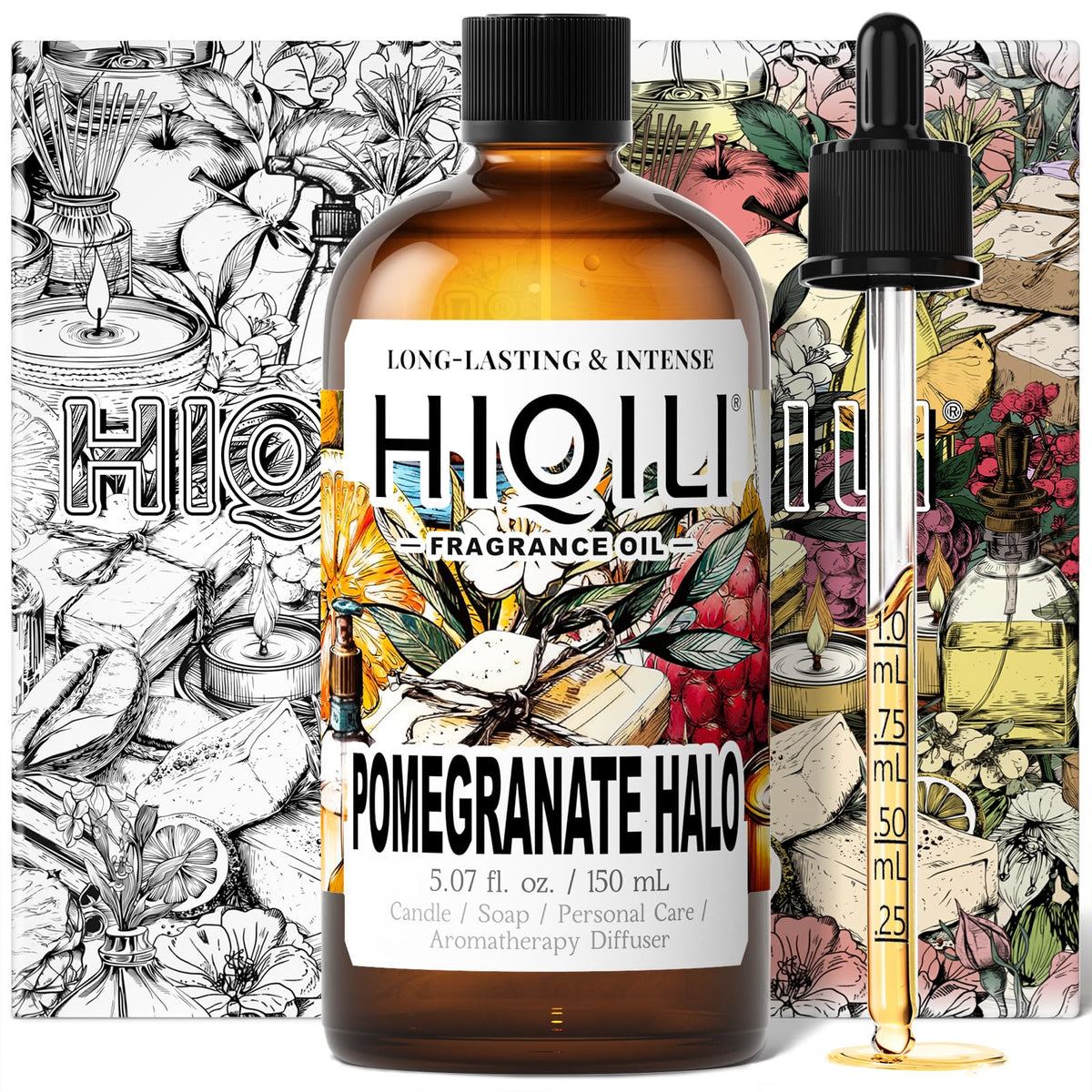 30ML Lavender Essential Oil & 150ML Pomegranate Fragrance Oil Q235184