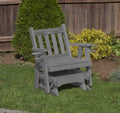 Heavy Duty Pressure Treated Outdoor Glider Chair with Cup Holders R83120
